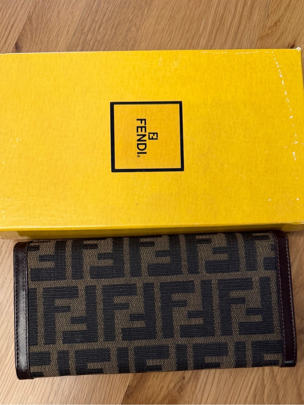 Fendi Brown Zucca FF Continental Wallet with Dark Trim - Picture 6 of 8